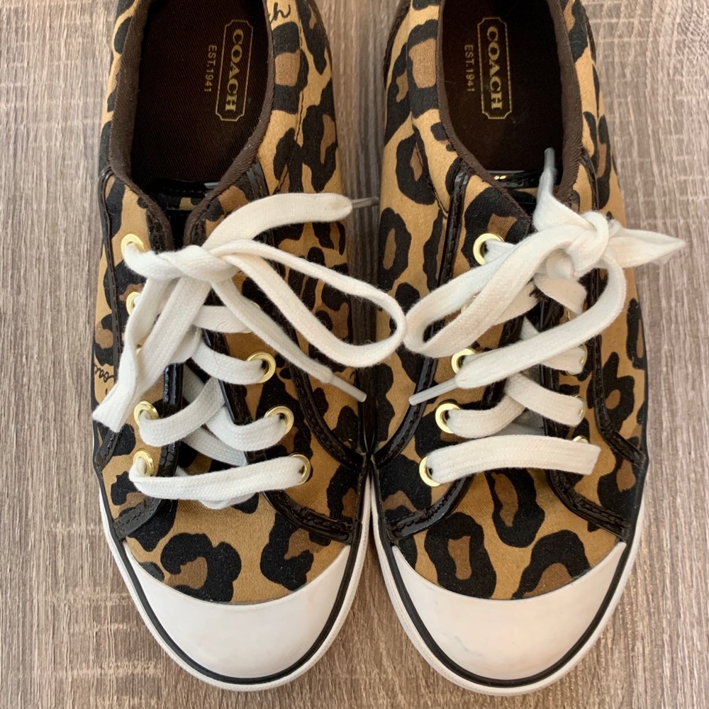 Coach Leopard Print Sneaks